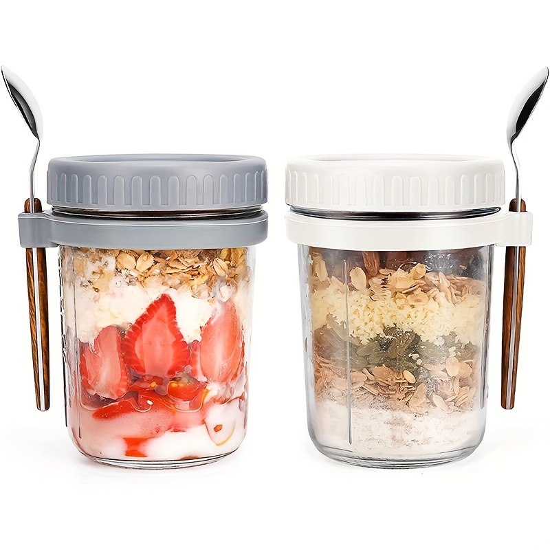1pc/2pcs Glass Oatmeal Cup, Ov - Baby Food Oatmeal ulasan dan harga