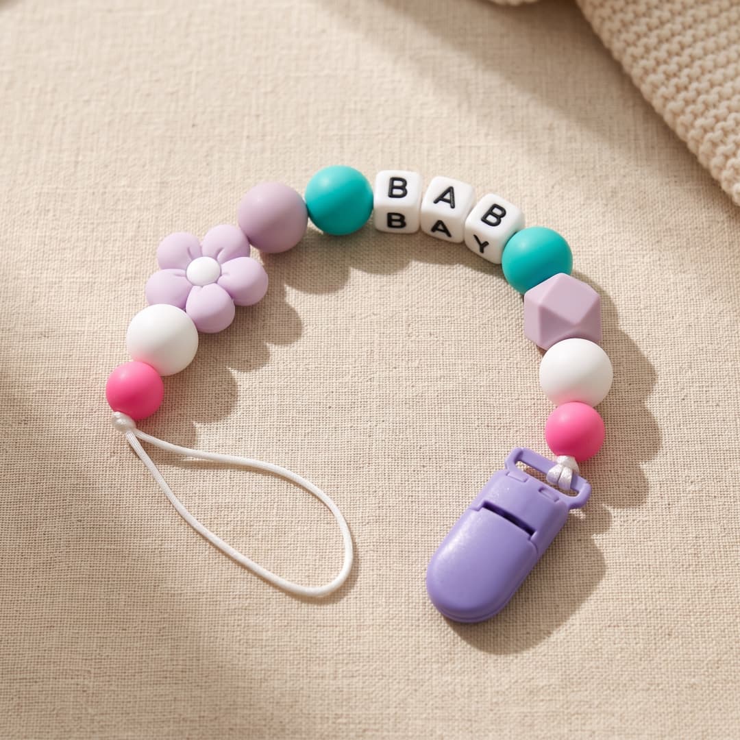 Personalized Pacifier Clip Cus - Baby Food Name ulasan dan harga