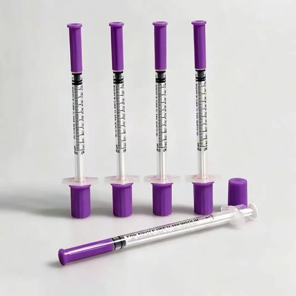 100Pcs Purple 31G Syringe 0.5/ - Baby Food Allergy Rash ulasan dan harga