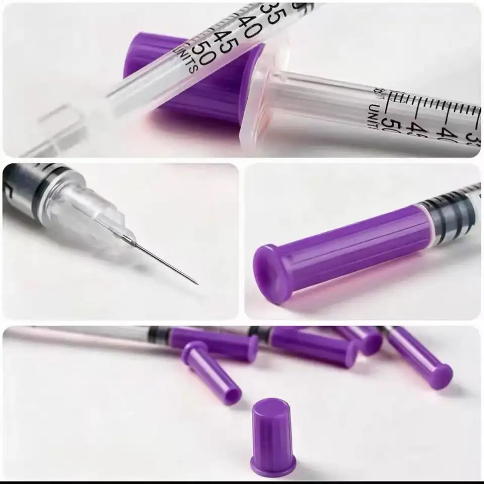 100Pcs Purple 31G Syringe 0.5/ - Baby Food Allergy Rash ulasan dan harga