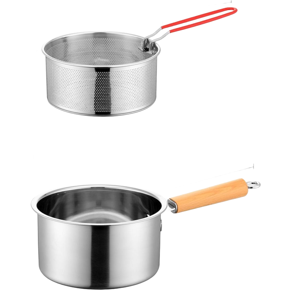 Stainless Steel Deep Fry Pot 2 - Baby Food Strainer ulasan dan harga