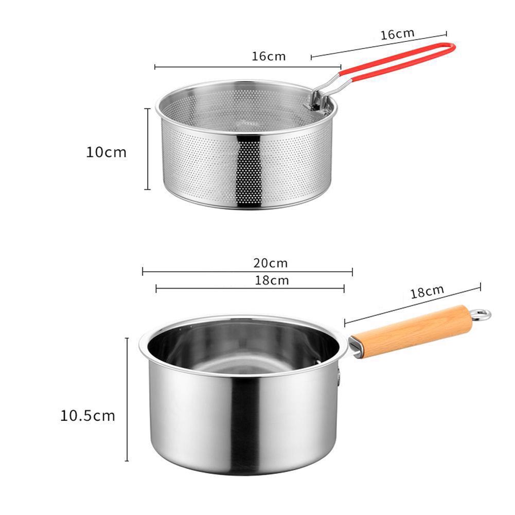 Stainless Steel Deep Fry Pot 2 - Baby Food Strainer ulasan dan harga