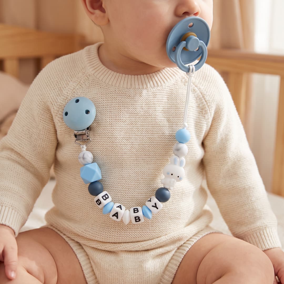 Custom Baby Pacifier Clip Pers - Baby Food Name ulasan dan harga