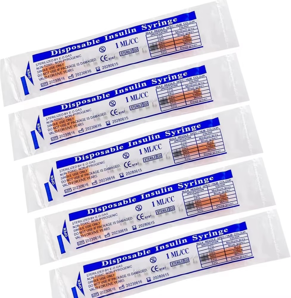 100pcs 1ml/cc 30G 8mm Disposab - Baby Food Allergy Rash ulasan dan harga