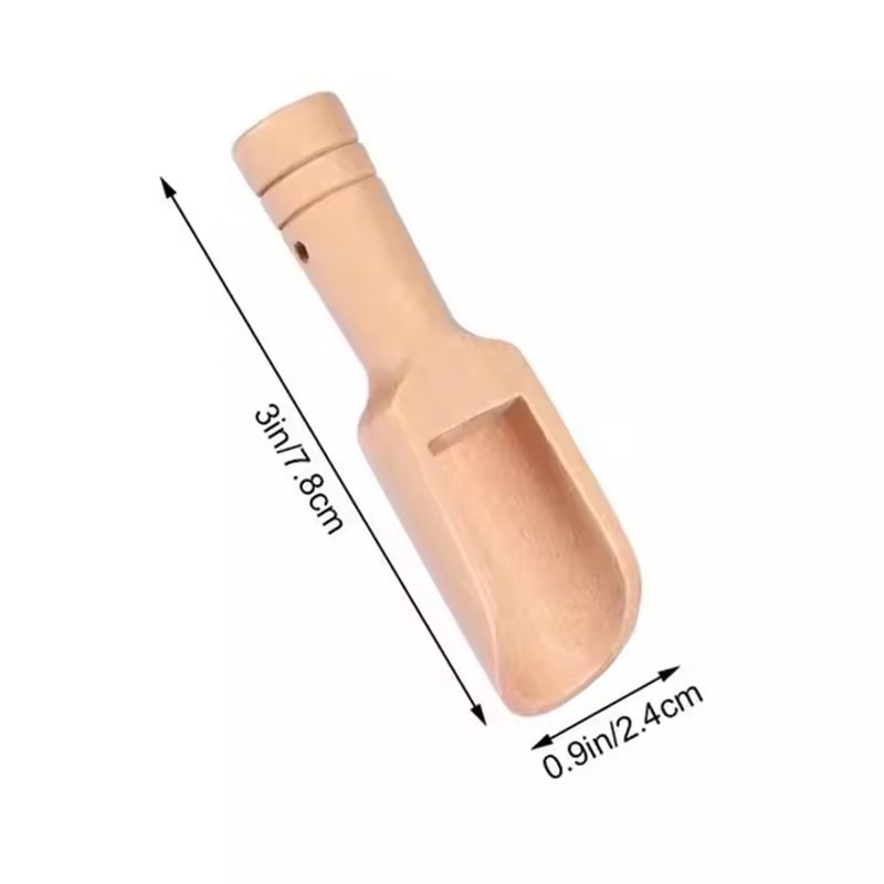 2026 New Mini Wooden Scoop Woo - Baby Food Oatmeal ulasan dan harga