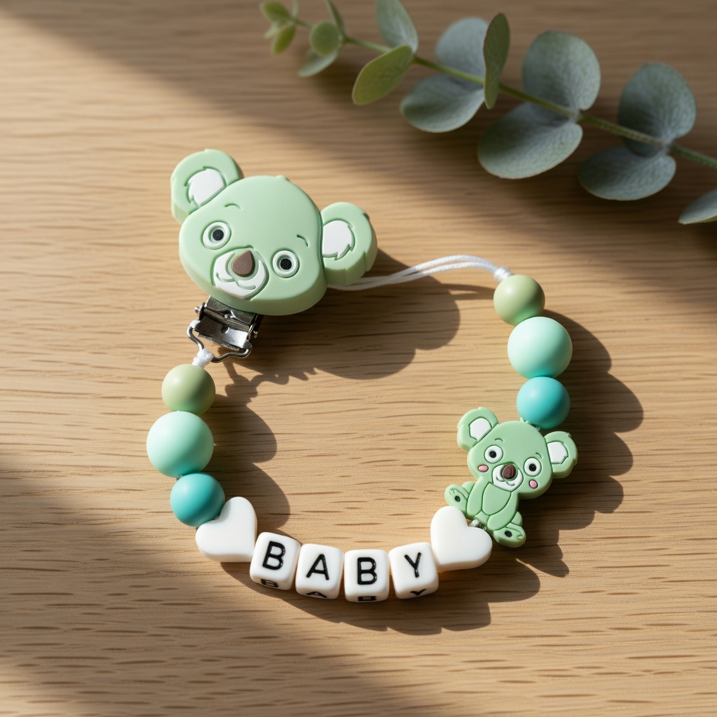 Silicone Baby Pacifier Clip Te - Baby Food Name ulasan dan harga