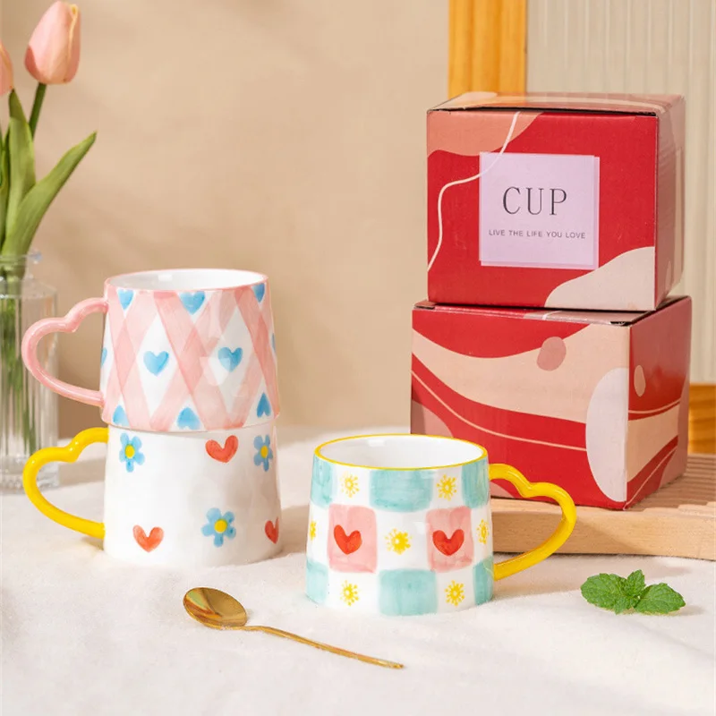 Ceramic Mug Creative Cute Hand - Baby Food Oatmeal ulasan dan harga
