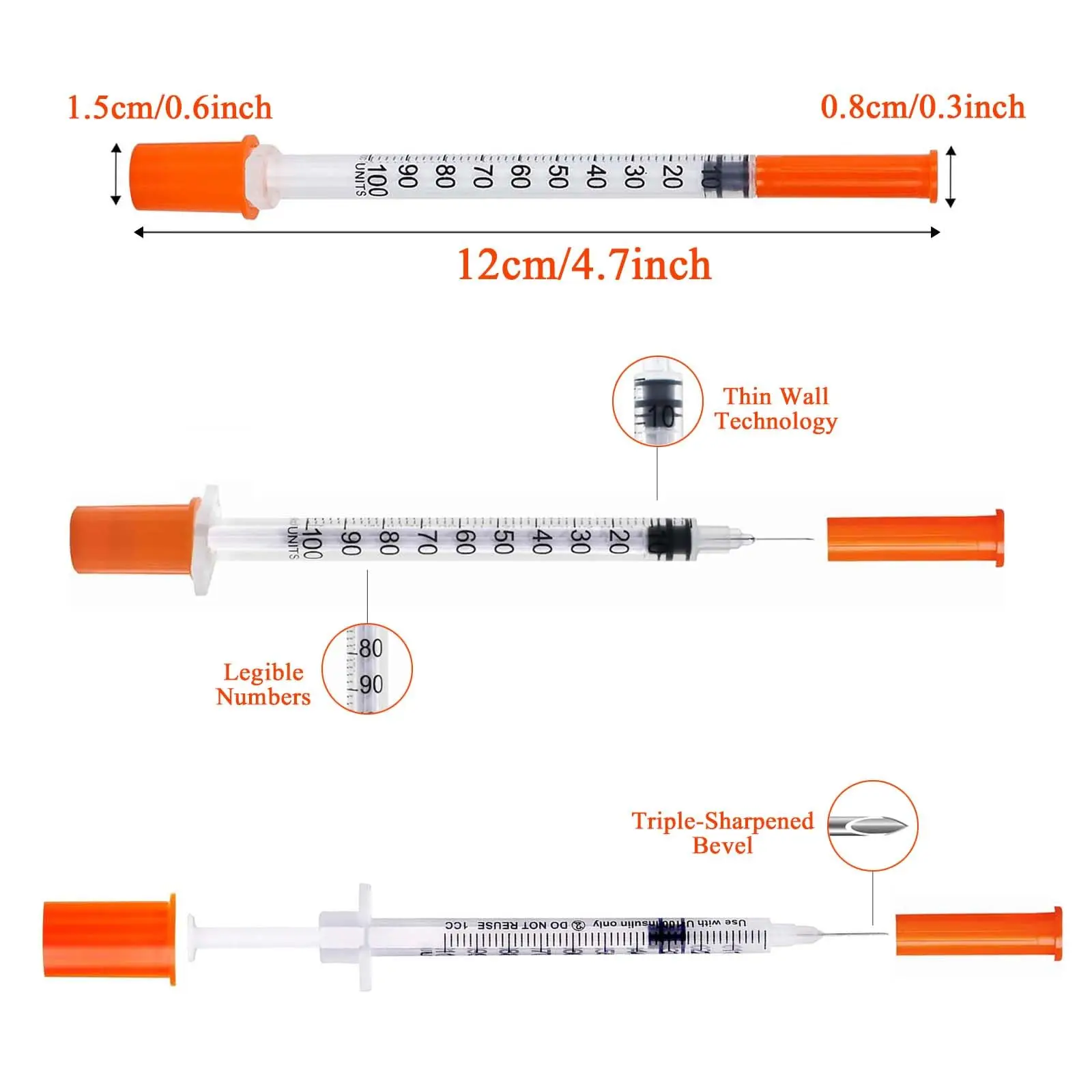 100 Pieces 1ml/0.5mlcc Various - Baby Food Allergy Rash ulasan dan harga