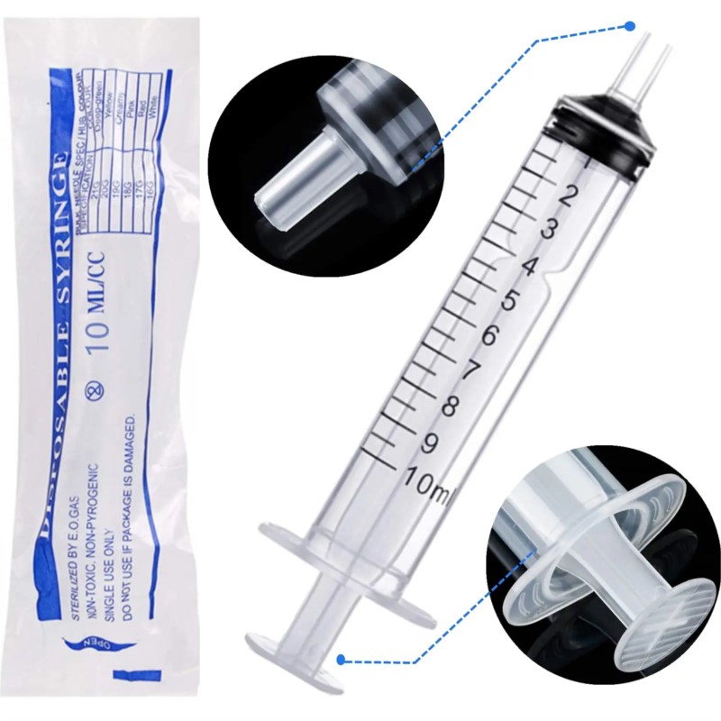 10-100PCS 10ml Plastic Luer Sl - Baby Food Allergy Rash ulasan dan harga