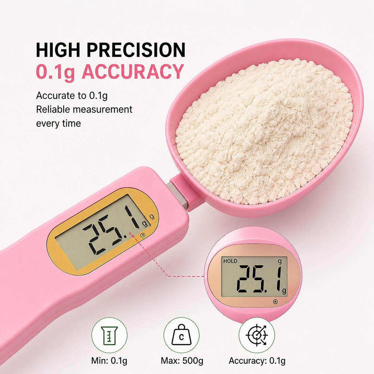 Digital Measuring Spoon Scale  - Baby Food Oatmeal ulasan dan harga