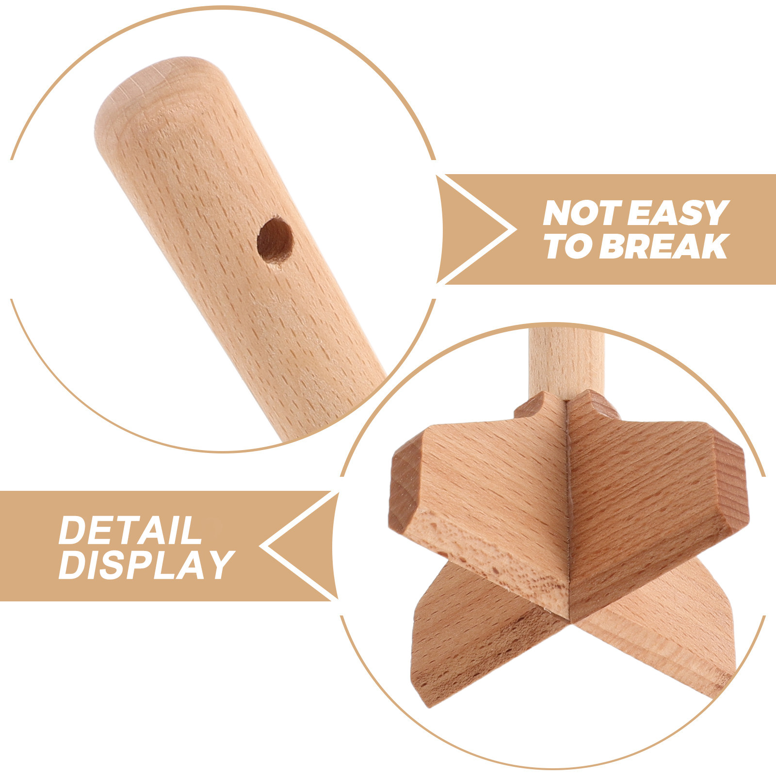 Wooden Potato Masher Beige Foo - Baby Food Avocado ulasan dan harga