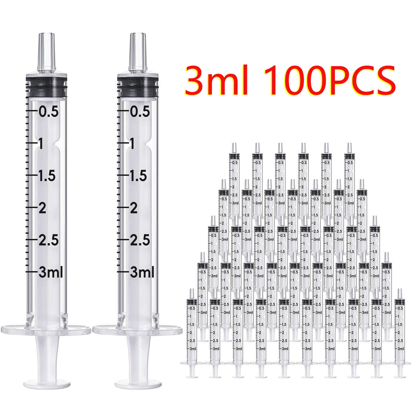 100pcs 3ml/cc Sterile Disposab - Baby Food Allergy Rash ulasan dan harga